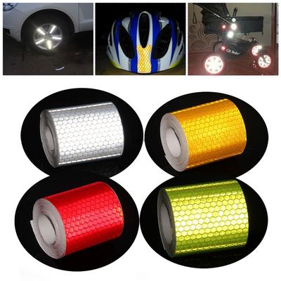 5cm*3M Reflektierende Autoaufkleber Outdoor Wasserdichte Warntapes Weiß Rot Fluoreszierend Gelb Reflektoren Sicherheitsstreifen für Fahrrad
