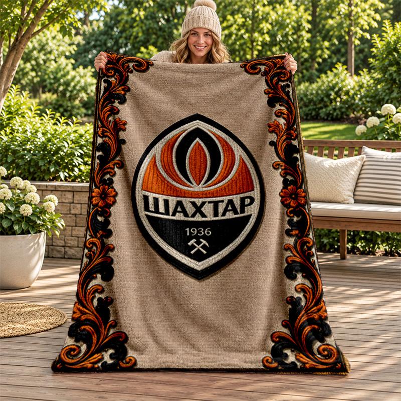 FC Shakhtar Donetsk blanket Flannel Blanket Soft Cozy Plush Throw for Sofa Bed Lightweight Home Decoration Gifts for Christmas various holidays