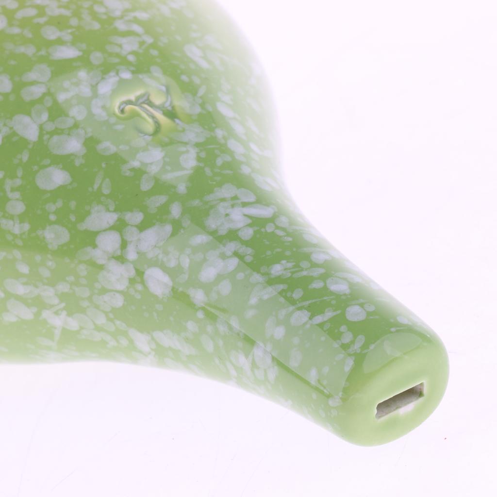 Ocarina Alto 6 Trous Céramique Clé de Do Instrument de Musique Cadeau Ocarina en Poterie pour Débutant Enfants Amis Décor