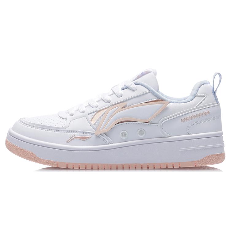 Li Ning Sportlife Slip Resistant Abrasion Resistant Slip Resistant Abrasion Resistant Low top Skateboard Shoes Women's AGCQ544-3