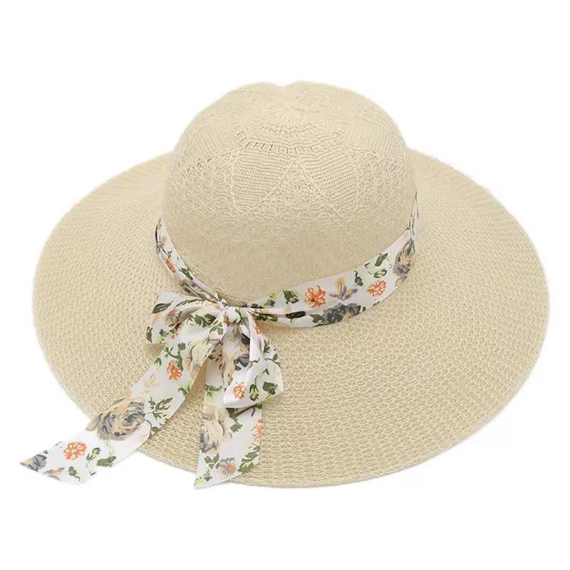 Women's Anti-UV Summer Sun Hat - Breathable Straw Hat for Outdoors, Cycling, Climbing