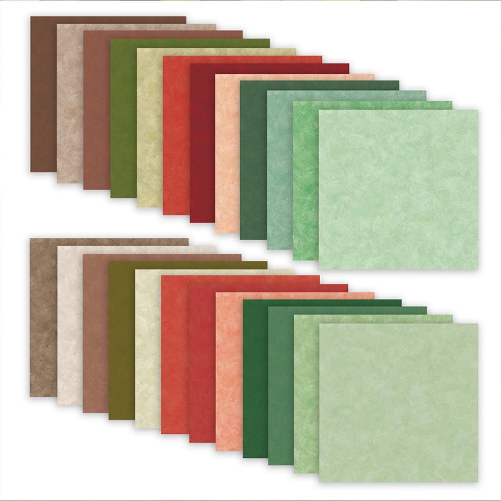 24PCS/SET Christmas Flower Printed Scrapbooking Background Paper Pads Vintage Junk Journal Paper Packs Art Handmade Crafts
