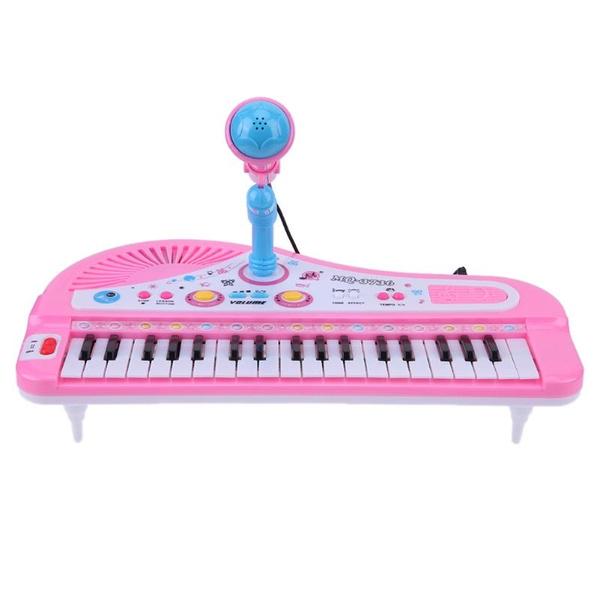 Multifunction Kids 37 Keys Electronic Piano Music Toy Recharged Mic Children Educational Keyboard