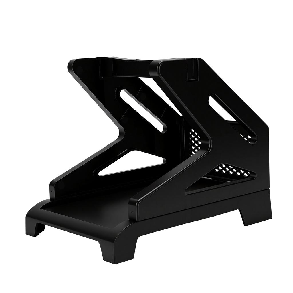 Label Holder for Rolls and Fan Fold Labels Compact Desktop Thermal Printer Label Stand