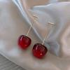 Alloy Cherry Drop Dangle Earrings Women Sweet Fruit Design Korean Fashion Daily Party Wedding Trendy Jewelry