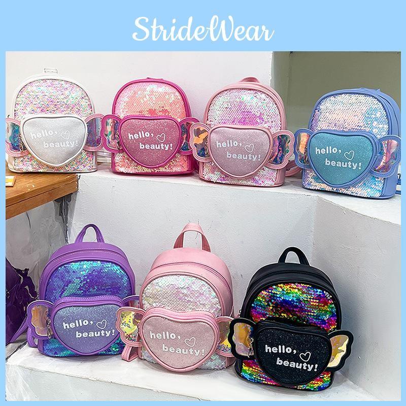Love Book Children Wings Bag Kindergarten Cartoon Cute Glitter Leisure Small Bag