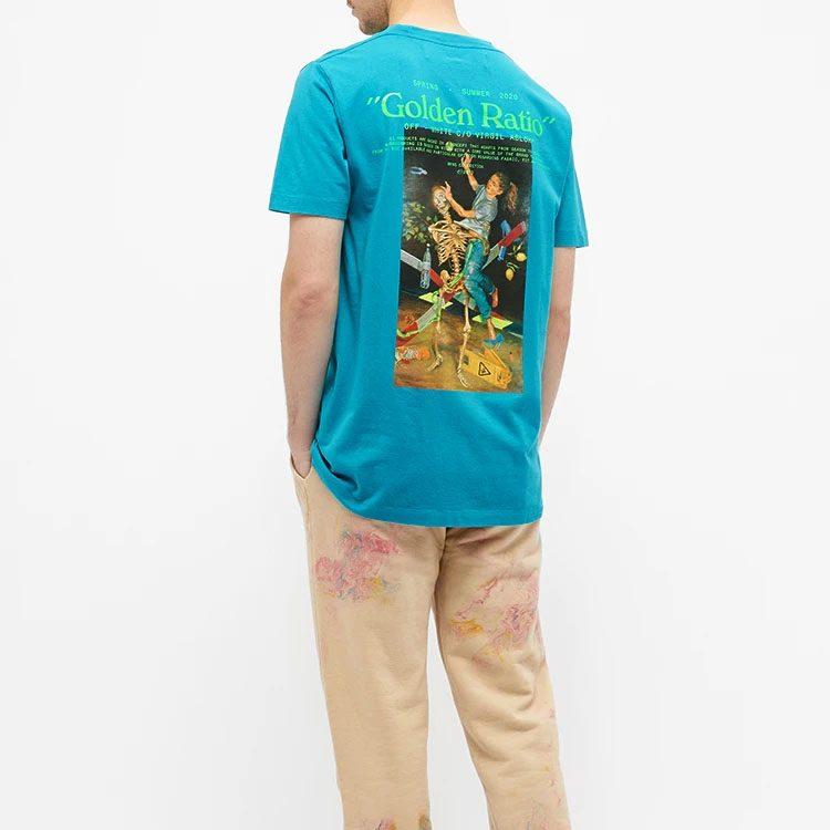 OFF WHITE SS20 T Shirts Men's Crew Neck Moderate Straight Fit OMAA027R201850143988