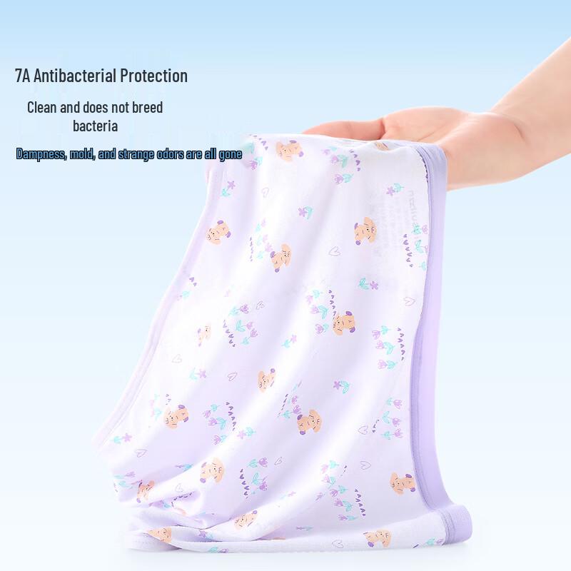 Girls' Antibacterial Cotton Period Briefs