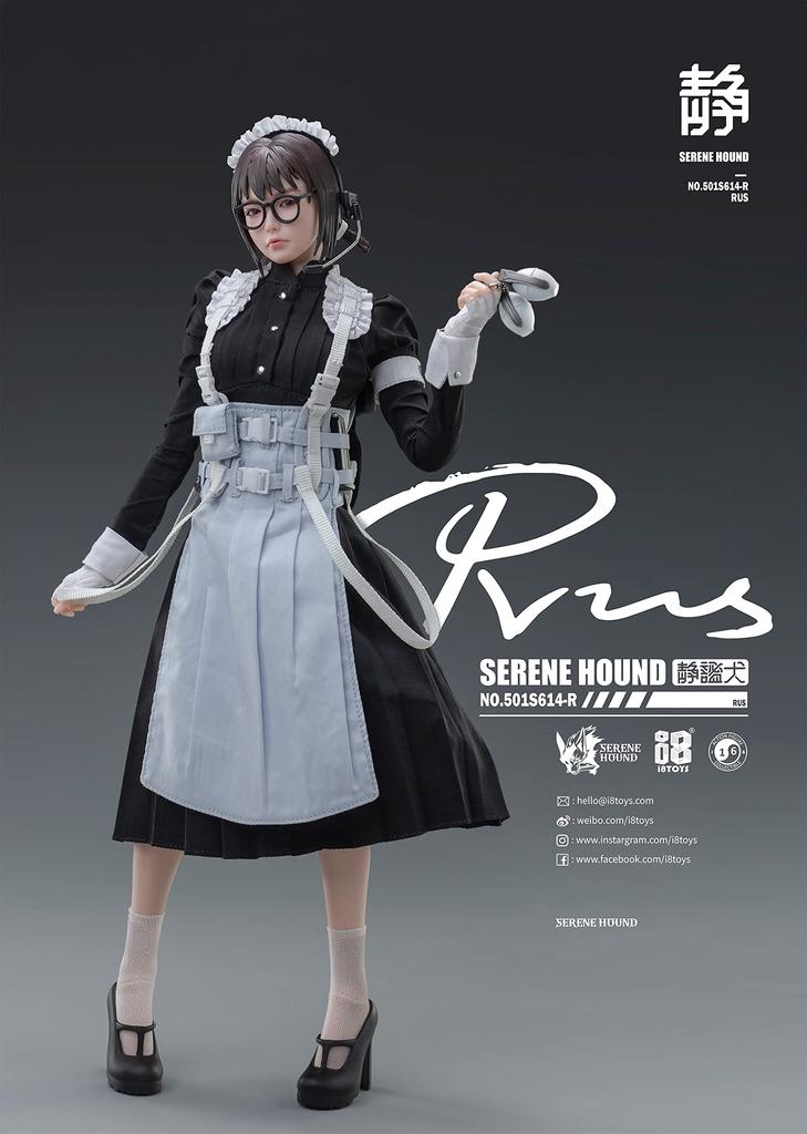 I8TOYS SERENE HOUND Series 501S614 R Cerberus Maid Corps Ross 1/6 Scale PVC & Silicone & Metal Pre-painted Movable Figure