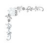 Corridor Wall Sticker Living Room Background Mirror Flower Art Acrylic