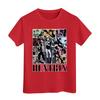 Boys Girls Round Neck Casual Printed Short-sleeved T-shirt Top
