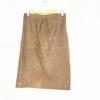 Whim Gazette Sheepskin Leather Knee Length Tight Skirt 36 S Brown Whim Gazette(USED)