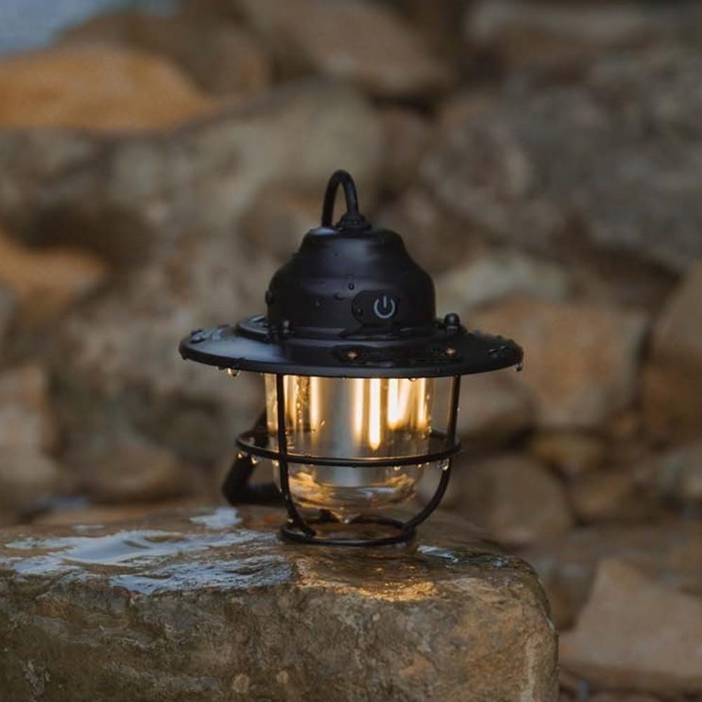 Portable Lantern Light Rechargable Camping Ambient Light Vintage Retro Chandeliers Outdoor