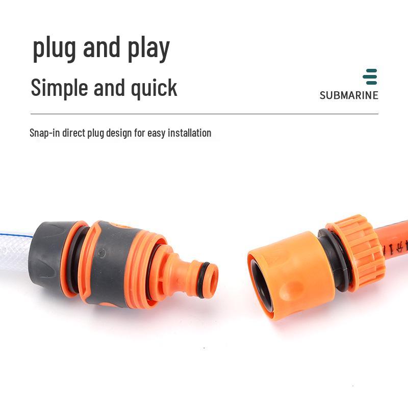 Household Water Gun Connector for 3/4/6 Point & 1 Inch Soft Hose - Car Washer Nipple & Washing Machine Faucet Adapter