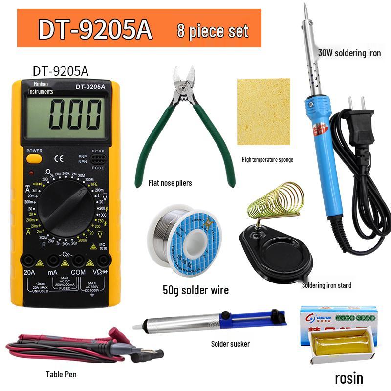 Digitální multimetr DT920 odolný proti poškození: Automatická domácí oprava a elektrikářské nářadí s automatickým vypnutím