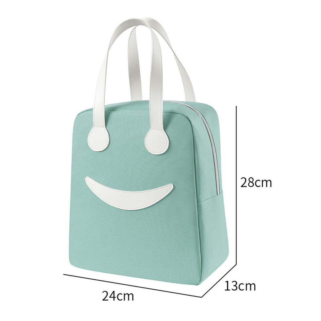 Lunch Bag Insulated Hand Carry Oxford Cloth Cute Large Capacity Lunch Box Bag for School  