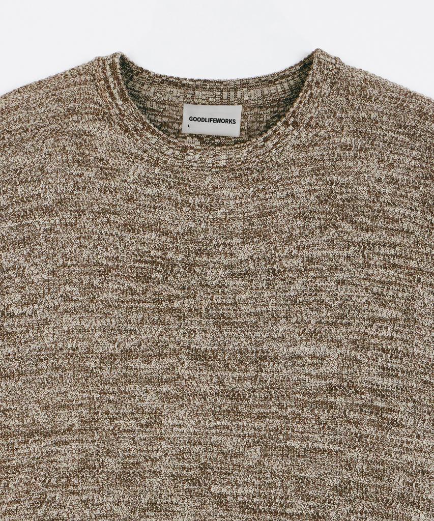 GLW Two-Tone Mixed Half Knit Brown