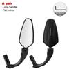 ROCKBROS Mountain Road Bike Mirror HD Folding Bicycle RearView Mirror 360° Adjustable Handlebar Looking Glass PC MTB Accessories