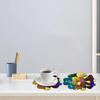 Easy To Demold Rainbow Effect Coaster Mold Holographical Silicone Mould for Crafting Flower Drink Mats Party Supplies