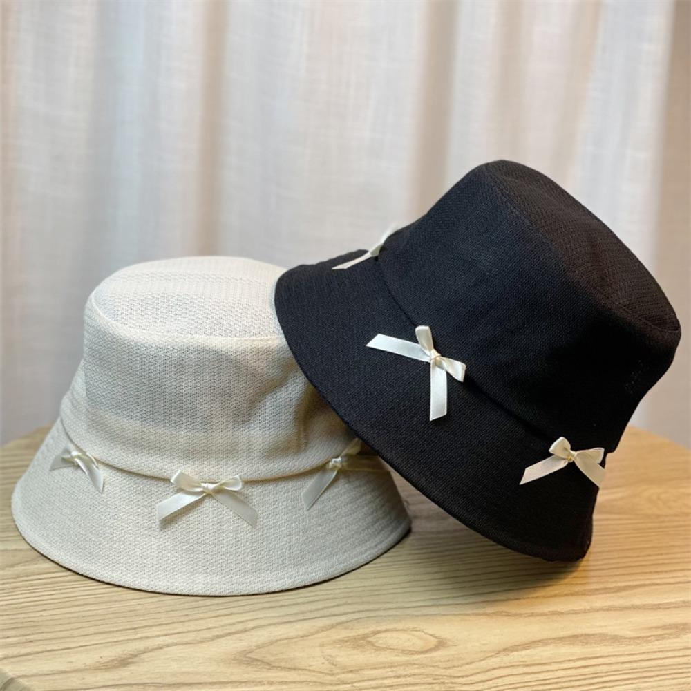 UV Protection Sun Hat Quick-dry Bow Bucket Cap Fashion Hiking Fisherman Hat  Fishing