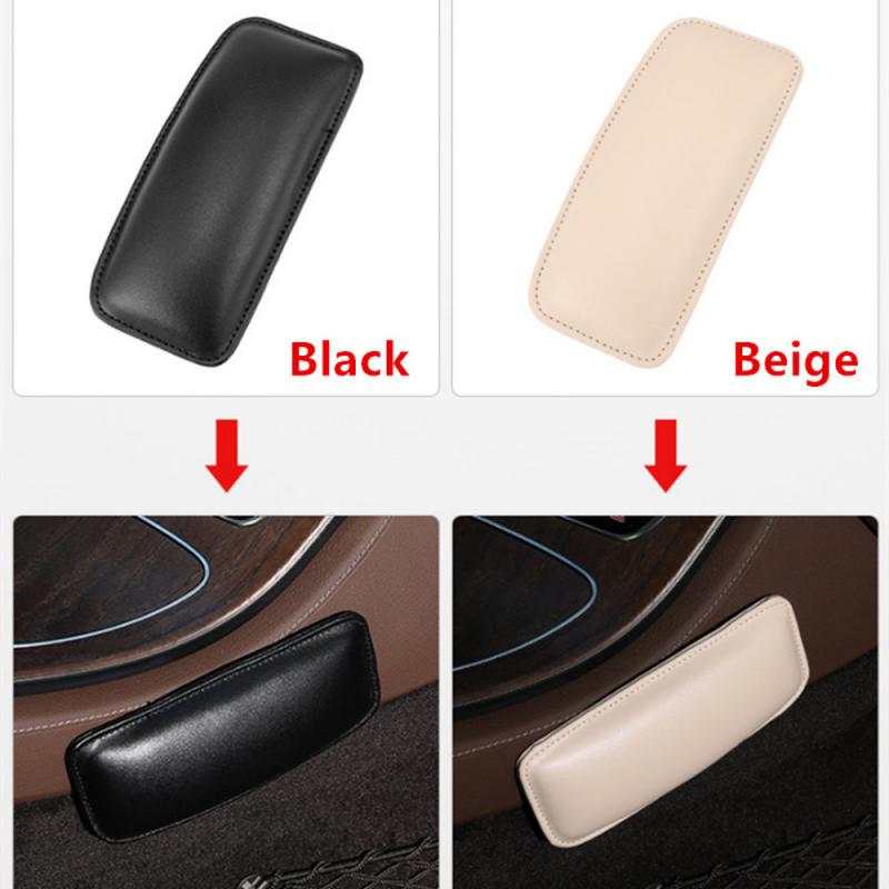 Universal Car Knee Pad Cushion Leather Pillow Elastic Memory Foam Seat Pillows Cushions Auto Interior