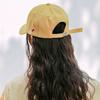 Fashion Solid Color Baseball Hat Summer Cotton Embroidery Adjustable Peaked Sunshade Duck Tongue Cap Girls Casual Outdoor Hat