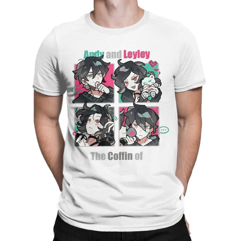Anime The Coffin Of Andy And Leyley T Shirt Mens Cotton Novelty TShirt Round Collar Tee Shirt Short Sleeve Tops New Arrival