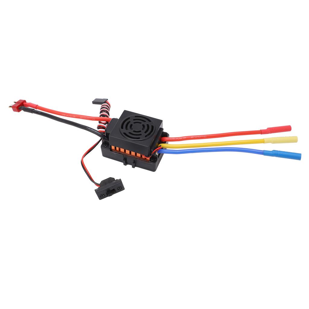 RC Brushless ESC 60A Strong Current Resistance Waterproof Dustproof Brushless ESC for 1 10 1 12 1 16 RC Cars