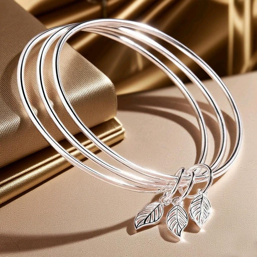 New Ancient method/Passing Down Through Three Generations and Three Lifetimes Silver-plated Women's Closed Bangle Source Factory