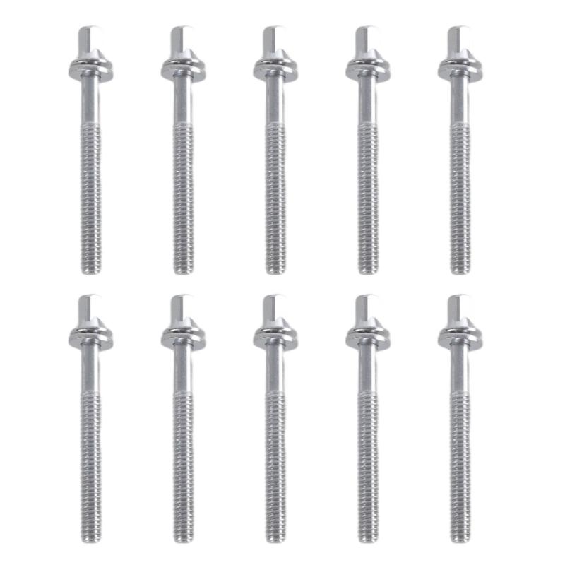 Set of 10 Drum Set Hardware Screws Drum Assembly Screws Drum Maintenance Part Metal Texture for Enhancing Durability