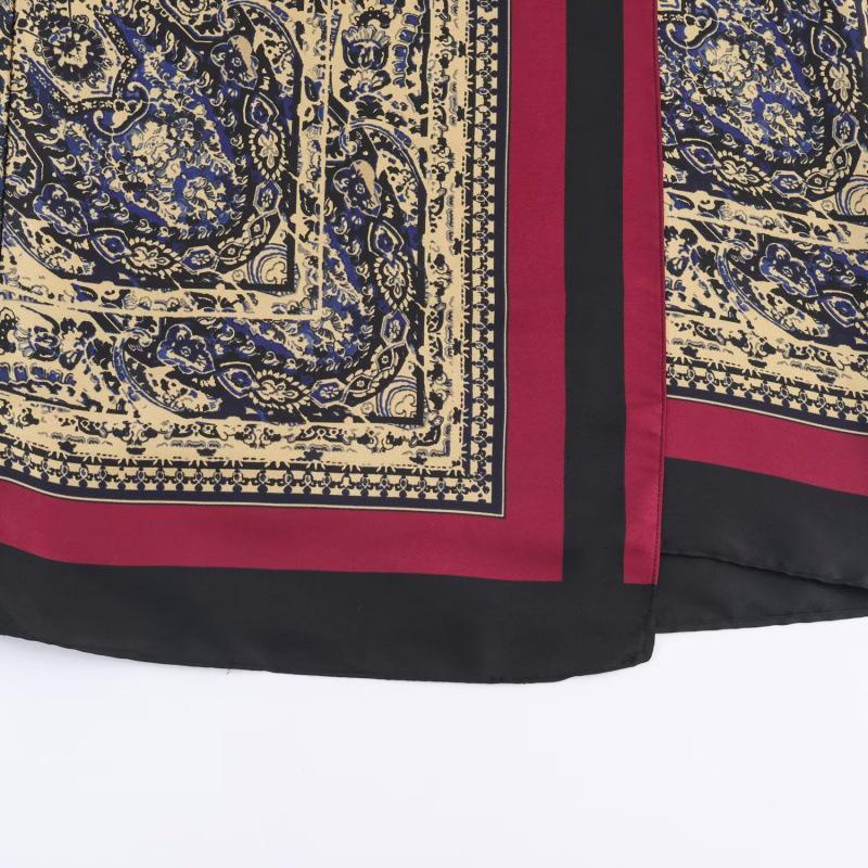 Autumn 2025 European & American Resort Paisley Wrap Skirt