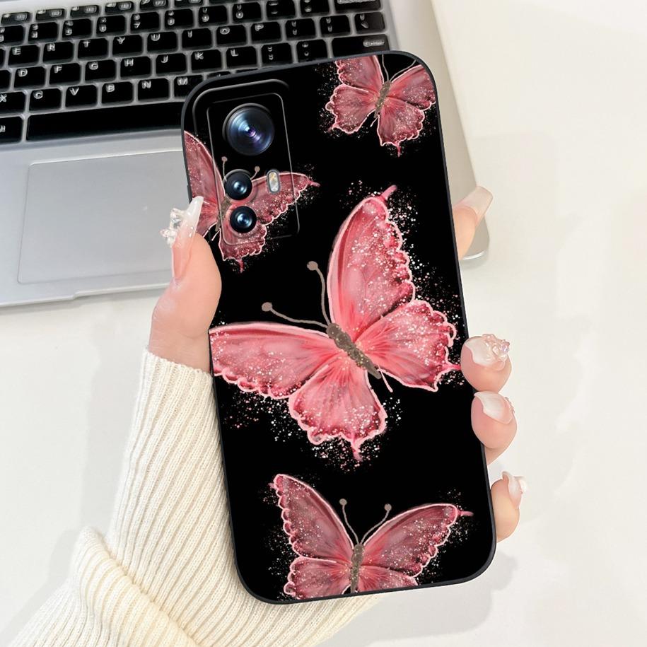 For Xiaomi 12 Pro Case Mi 12 12X 12S Cover Cute Cartoon Rabbit Panda Soft Silicone Lens Protective Cases For Xiaomi 12S Pro Capa