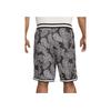 Nike Pantalones cortos de baloncesto Dri-FIT DNA con estampado integral y cordones para hombre, pantalones cortos negros FB6928-010