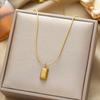 Exquisite 18K Gold-Plated Titanium Steel Necklace - Women's Clavicle Chain Jewelry, Fade-Resistant