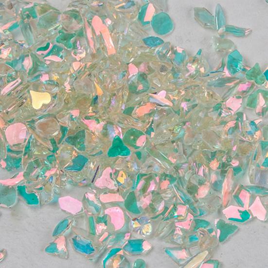 1 Box Nail Decoration Irregular Shape Shiny Visual Effect Vivid Color Sparkling Wide Application Decorative Resin