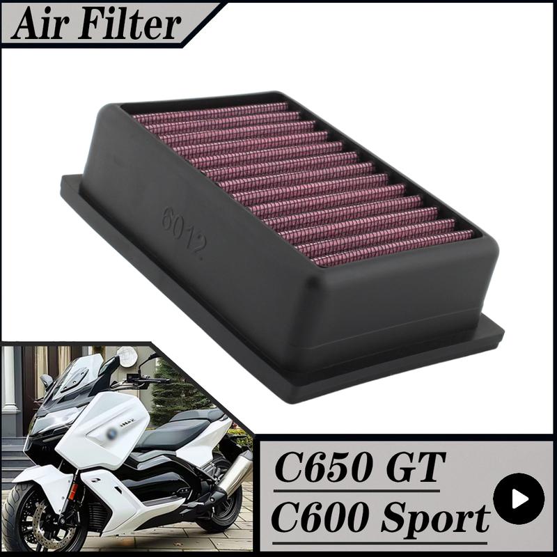 FOR BMW C650GT 2012-2020  C600 Sport 2012-2018  Motorcycle High Flow Air Filter Intake Cleaner C650 GT C600Sport