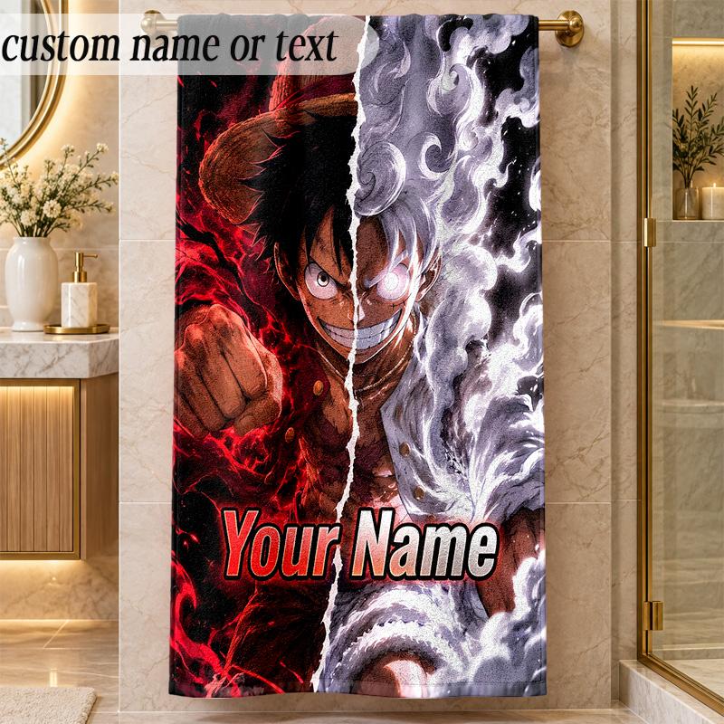 Beach TowelOne Piece Custom Name Text Personalized Soft Towel for Beach Pool Indoor Home Decor Gift