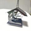 Metal Birds Feeder House for Outdoors Squirrel Proof Wildwirds Feeder Hanging Birdhouse for Garden Patio Backyard Decor