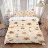 3pcs Gingerbread Christmas Soft and Comfortable Breathability, Bedding Set, Machine Washable, Suitable for All Seasons179