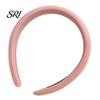 Korean Style Headband Women Comfortable Fit Thickened Sponge Filling Hair Hoop Non-strangling Candy Color Head Shape Fitting Accessory Padded