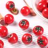 10pcs DIY Mini Tomato Model Ornaments, DIY Accessories Art Crafts Supply, Home Decoration, Perfect DIY Jewelry Crafts, Art Crafts Supply