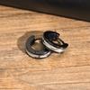 New Stainless Steel Hoop Earrings for Men,Waterproof Two Tone Huggies Earrings,Trendy Simple Jewelry Gifts