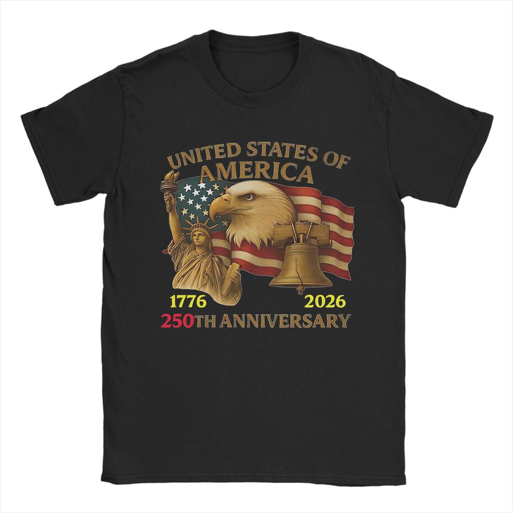 Eagle Flag 250 Years 17762026 250Th Happy Birthday USA Outfit Unisex T Shirts Cotton Tee New Arrival Tshirt Clothing