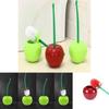 Long-handled Soft Bristle Toilet Brush Set Cherry Toilet Brush For Daily Household Cleaning Creative Plastic Cleaning Brush For Toilet