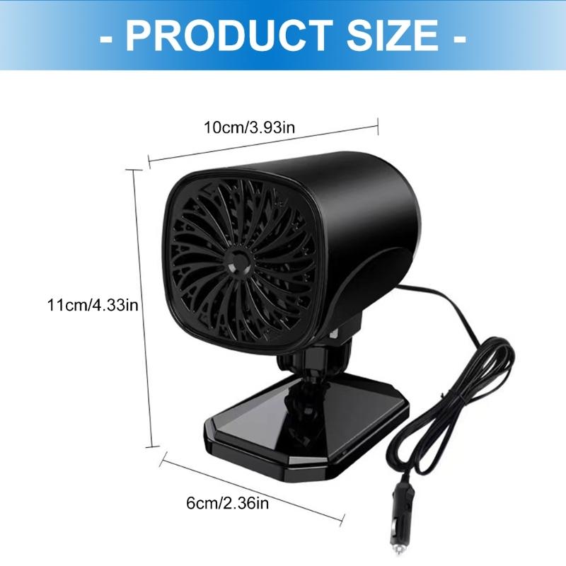 12V/24V Heating Dryer Car Electric Heater Self Adhesive Universal Car Accessory Demister Defroster Windshield Defogger
