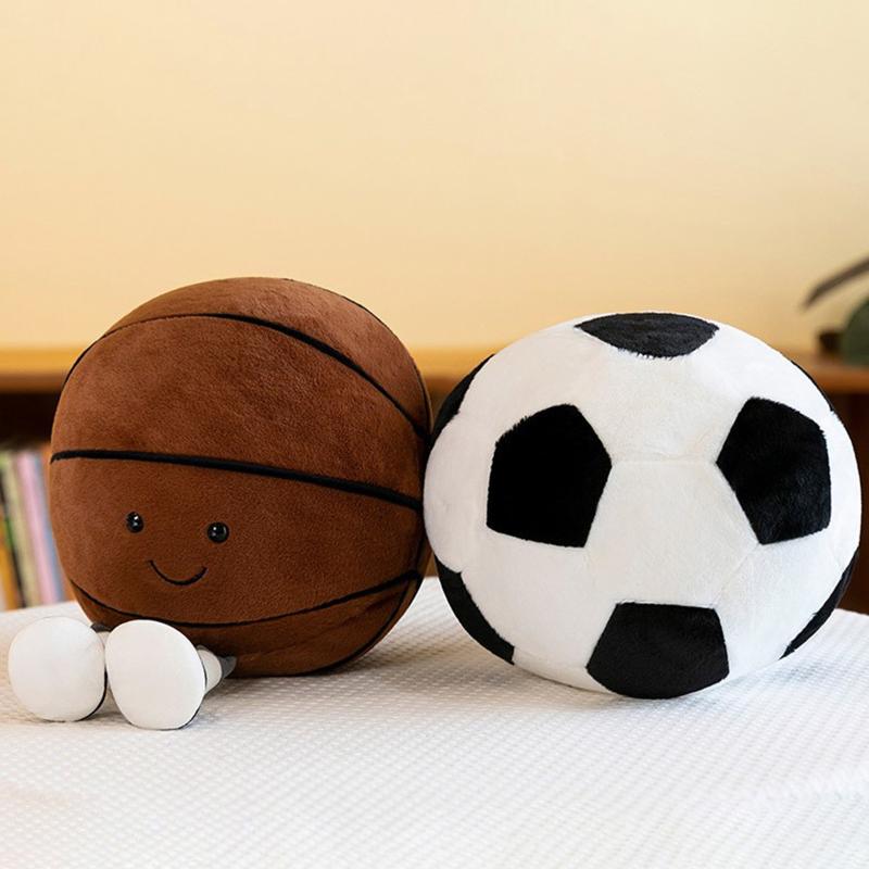 Latest Football, Basketball, Rugby Doll Kawaii Plush Toy Doll Cartoon Anime Cute Children'S Birthday Gift Doll Christmas