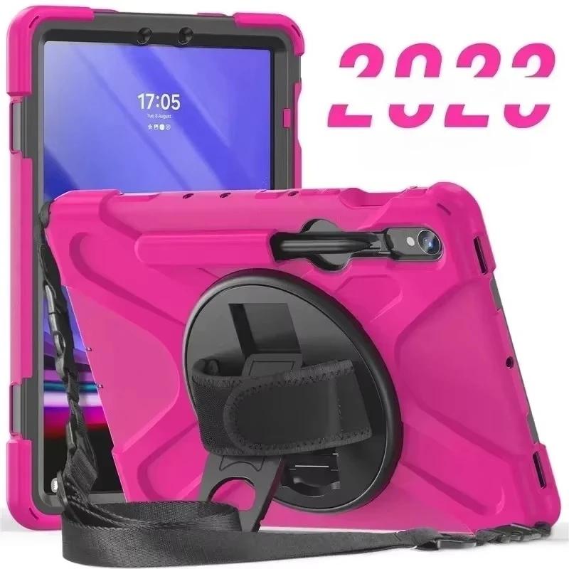 For Samsung Galaxy Tab S10FE S9FE 10.9' A9/A9+A11+ 11'S6 Lite S7 S8 S9 S10 Plus 12.4' Kids Stand Kickstand Handle Shockproof Cas