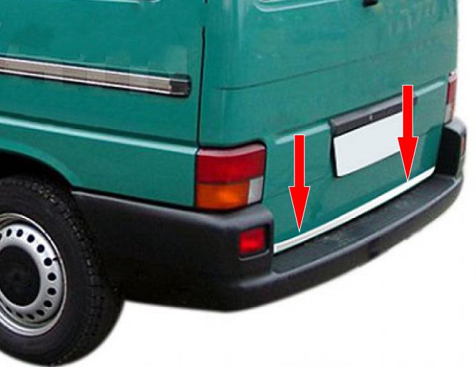 

Накладка на край багажника (нерж) OmsaLine, Ляда - 1 двері для Volkswagen T4 Caravelle/Multivan