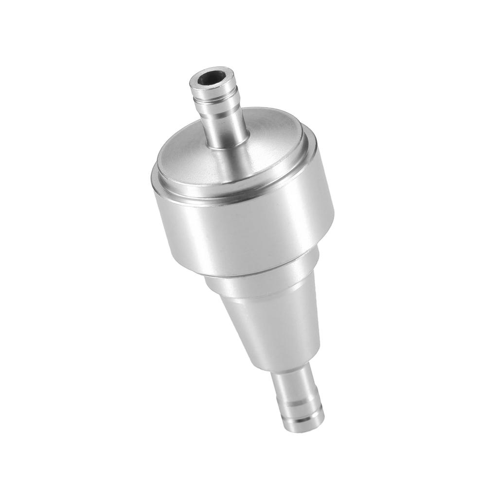 RATCHROLL Gasoline Inline Fuel Filter 6mm OD Silver Aluminum Alloy M22 Engine Protection for Motorcycles ATVs UTVs Dirt Bikes Lawnmowers Small