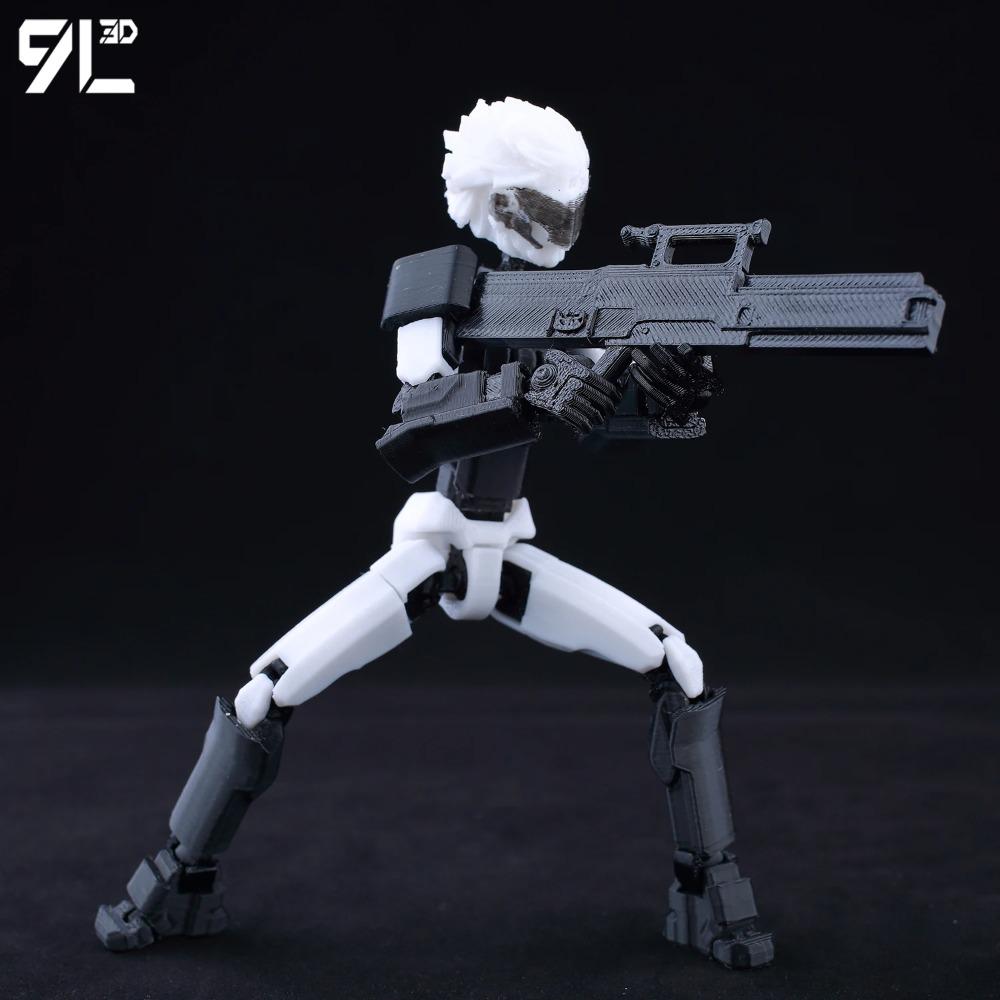 Lucky13 T13 Dummy13 Multi-Jointed Shapeshift Robot 3D Printed Mannequin for Kids Adults Parent-Child Interactive Games Gift